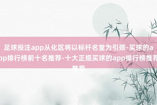 足球投注app从化区将以标杆名堂为引颈-买球的app排行榜前十名推荐-十大正规买球的app排行榜推荐