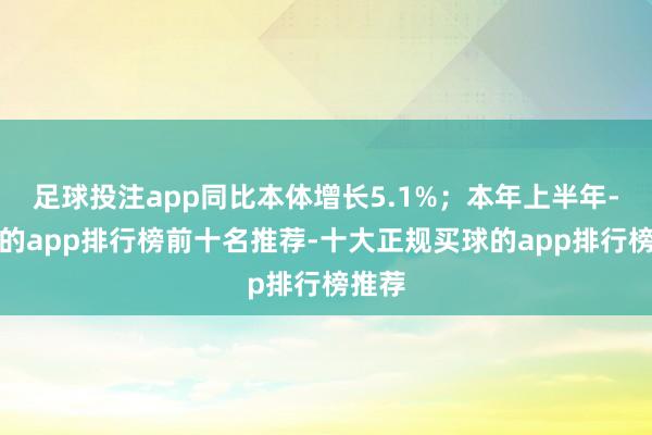 足球投注app同比本体增长5.1%；本年上半年-买球的app排行榜前十名推荐-十大正规买球的app排行榜推荐