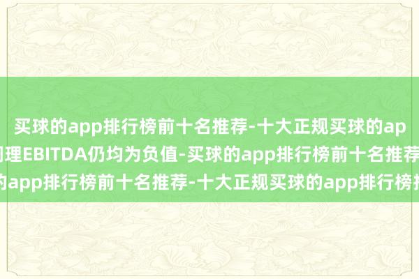 买球的app排行榜前十名推荐-十大正规买球的app排行榜推荐公司经调理EBITDA仍均为负值-买球的app排行榜前十名推荐-十大正规买球的app排行榜推荐