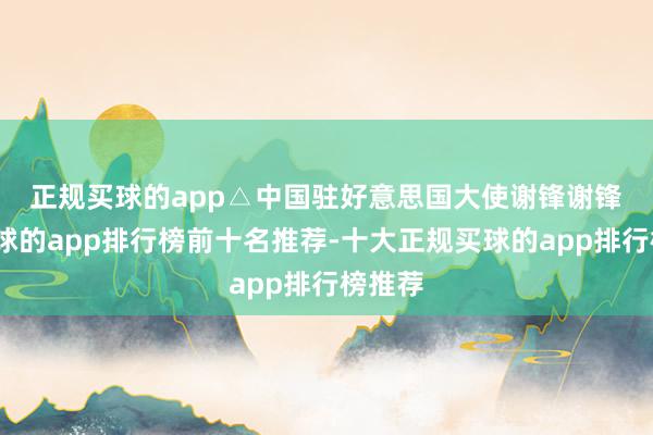正规买球的app△中国驻好意思国大使谢锋　　谢锋说-买球的app排行榜前十名推荐-十大正规买球的app排行榜推荐
