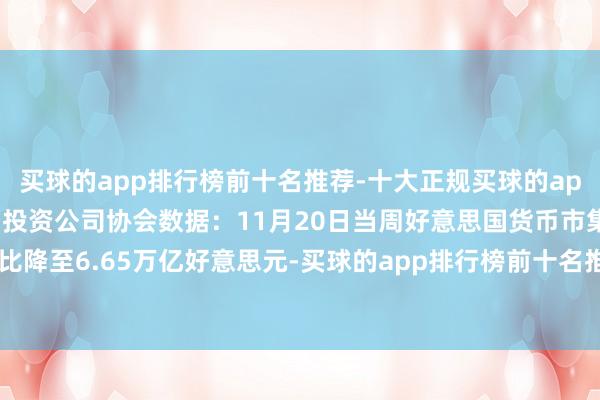 买球的app排行榜前十名推荐-十大正规买球的app排行榜推荐据好意思国投资公司协会数据：11月20日当周好意思国货币市集钞票周环比降至6.65万亿好意思元-买球的app排行榜前十名推荐-十大正规买球的app排行榜推荐